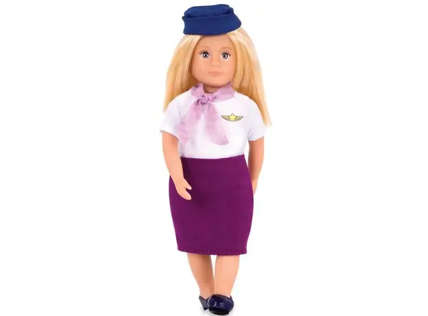სათამაშო თოჯინა LORI 6' STEWARDESS DOLL, AURIE