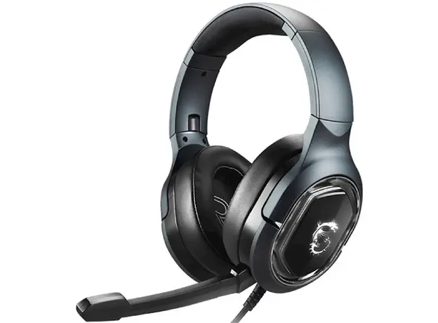 ყურსასმენი MSI S37-0400050-SV1 IMMERSE GH50, Gaming Headset, Wired, RGB, USB, Black, 3 image