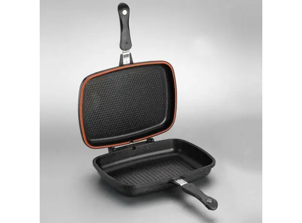 ტაფა KORKMAZ A1469 Duplo Grill Frypan 34x25x8cm, 3 image