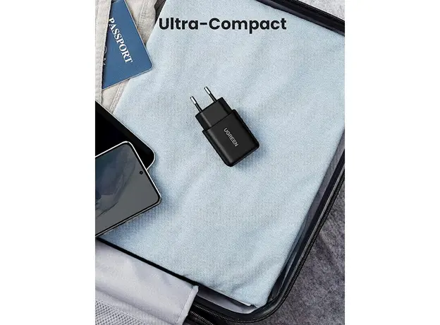 მობილურის დამტენი UGREEN 70273 Quick Charge 3.0 USB Charger EU Black, 7 image