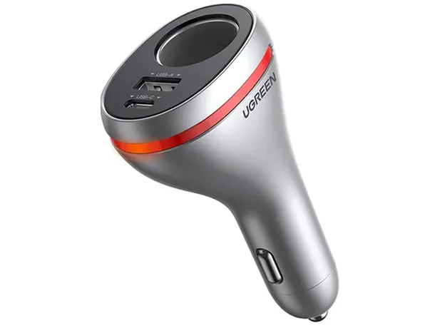 მანქანის დამტენი UGREEN CD204 (60712), 84W, USB, Type C, Grey