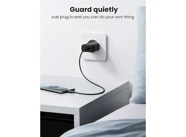 მობილურის დამტენი UGREEN 70273 Quick Charge 3.0 USB Charger EU Black, 8 image