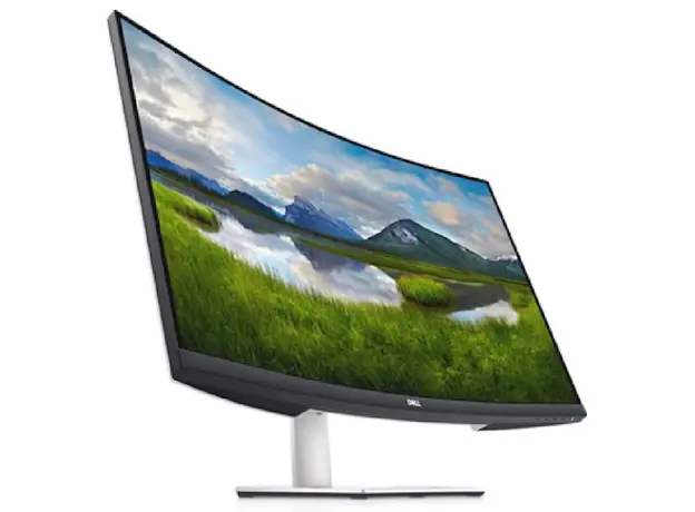 მონიტორი Dell 32 S3221QSA, 32", Curved Monitor, 4K UHD, VA, HDMI, USB, DP, Silver, 5 image
