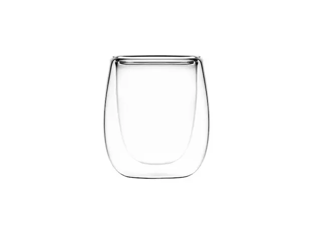 ჭიქები Ardesto Double wall borosilicate glass mug set 80 ml, 2 image
