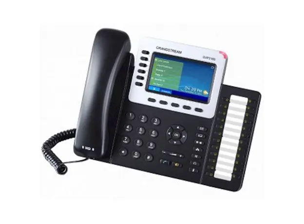 IP ტელეფონი Grandstream GXP2160 6-line Enterprise HD IP Phone 480x272 TFT color LCD 24+6 speed keys dual GigE