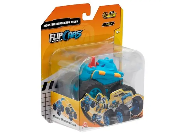 მანქანა Flip Cars 2-in-1 Flip Vehicle- Monster Rhinoceros Truck, 4 image