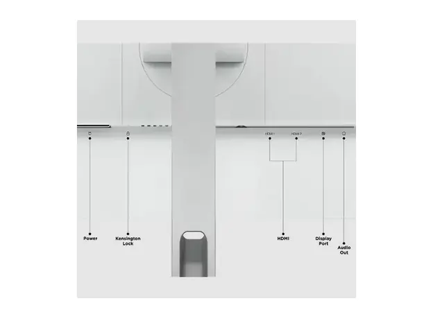 მონიტორი Lenovo L27q-4A  27" IPS 2560x1440 350 cd/m² 1ms 100Hz  3Wx2 speakers Cloud Grey, 5 image