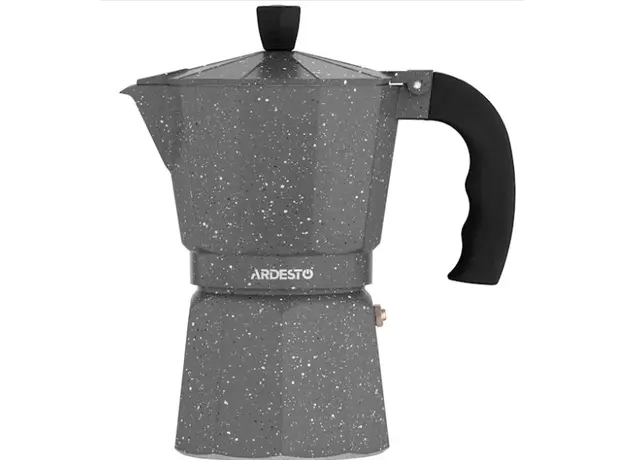 ყავის მადუღარა Ardesto Coffee Maker Gemini Molise, 9 cups, grey, aluminum