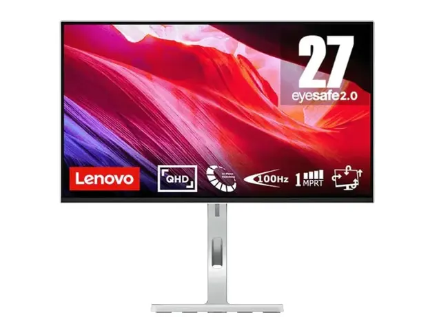 მონიტორი Lenovo L27q-4A  27" IPS 2560x1440 350 cd/m² 1ms 100Hz  3Wx2 speakers Cloud Grey