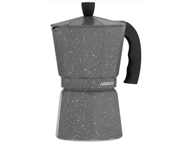 ყავის მადუღარა Ardesto Coffee Maker Gemini Molise, 9 cups, grey, aluminum, 3 image