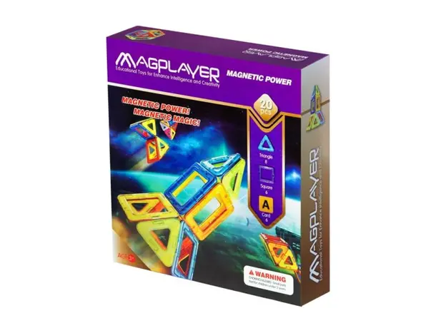 კონსტრუქტორი Magplayer Designer magnetic set 20 e. MPA-20, 3 image
