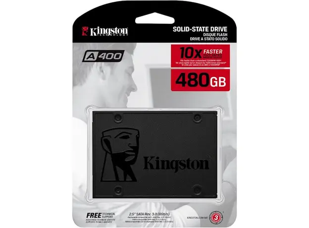 მყარი დისკი KINGSTON A400 SATA 3 2.5" SOLID STATE DRIVE SA400S37/480GB, 12 image
