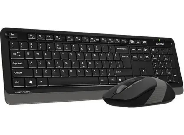 კლავიატურა მაუსით A4tech Fstyler FG1010 Wireless Combo Set EN/RU Grey, 4 image