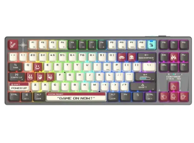 კლავიატურა A4Tech Bloody WS87 Dual-Core Wireless Mechanical Keyboard Pixels Red