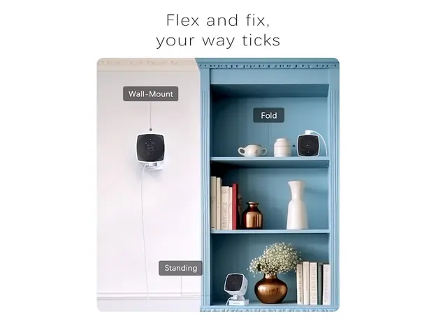 ვიდეო სათვალთვალო კამერა Blurams A12S FoldVue, Indoor Security Camera, White, 7 image