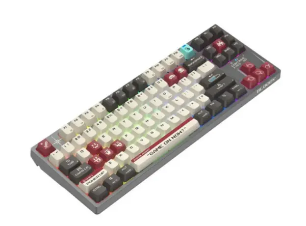 კლავიატურა A4Tech Bloody WS87 Dual-Core Wireless Mechanical Keyboard Pixels Red, 4 image