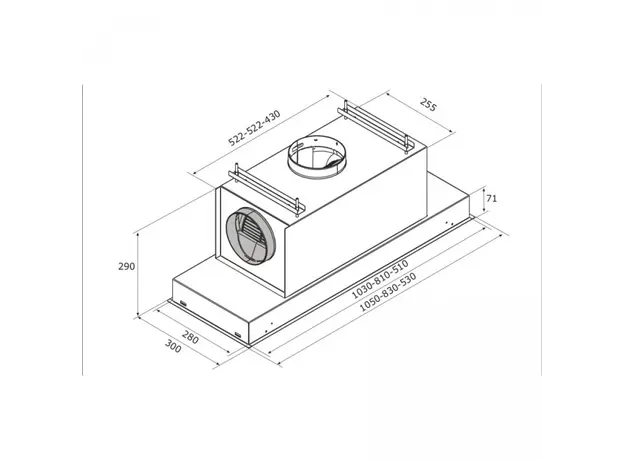 ჩასაშენებელი გამწოვი AIRFORCE F96 IX/A/83, 5 image