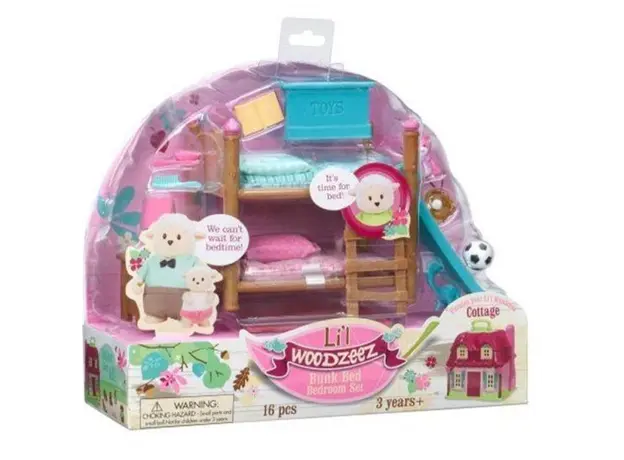 სათამაშო ნაკრები Li`l Woodzeez BUNK BED, KIDS ROOM 6169Z