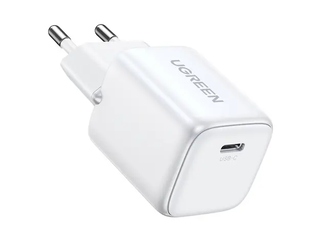 დამტენი UGREEN Charger Type-c CD318 (15324) Nexode Mini, 20W, Single port, USB-C, White