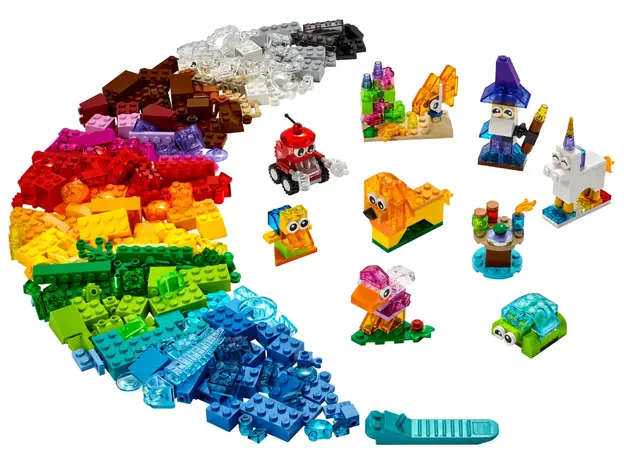 ლეგო LEGO Classic Creative Transparent Bricks