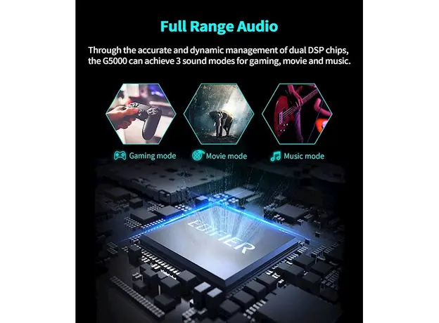 დინამიკი Edifier G5000, 88W, Bluetooth, AUX, USB, Speaker, Black, 5 image