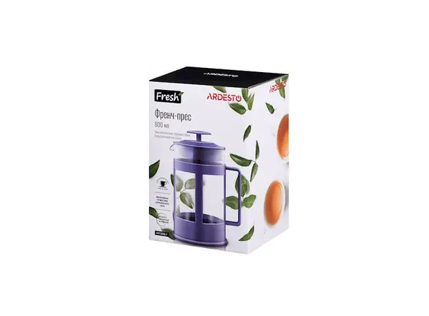 ჩაის დასაყენებელი ARDESTO AR1008LF​ FRENCH PRESS FRESH, 800 ML, 3 image