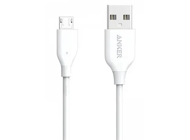 კაბელი ANKER - MICRO USB (3FT) WHITE A8132021, 2 image