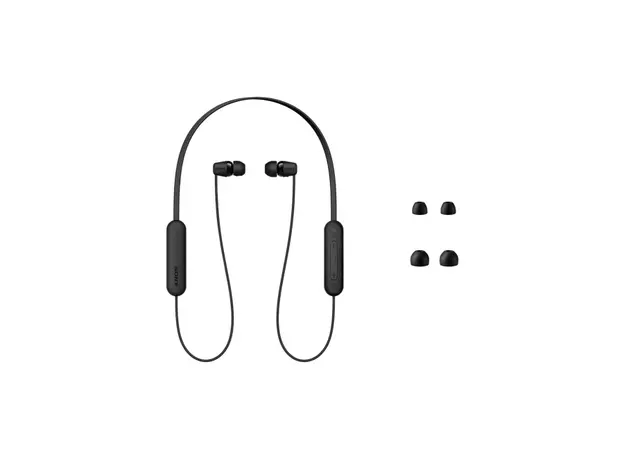 ყურსასმენი Sony WI-C100 Wireless In-ear Headphones - Black, 5 image