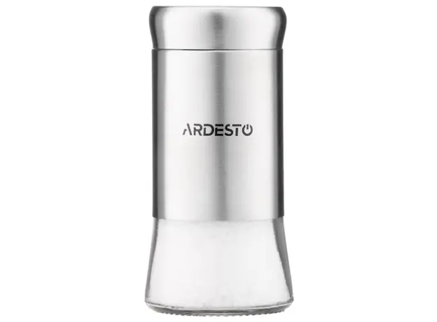 სამარილე და საპილპილე Ardesto Spices Shakers Set Gemini, 2 pcs, stainless steel, glass, 3 image