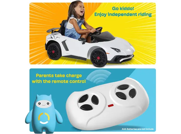 ბავშვის ელექტრო მანქანა LAMBORGINE HL-328-W, 4 image