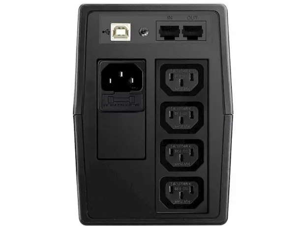 უწყვეტი კვების წყარო FSP PPF3601405, 650VA, USB, RJ-45, UPS, Black, 3 image