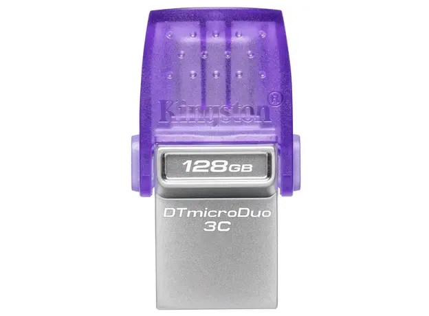 USB ფლეშ მეხსიერება Kingston 128GB DataTraveler microDuo 3C 200MB/s dual USB-A + USB-C (DTDUO3CG3/128GB), 2 image