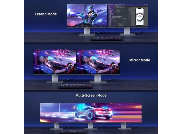 ვიდეო კაბელი UGREEN DP120 (25906), 8K DP to DP, 3m, Grey/Black, 7 image