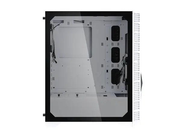 ქეისი Zalman Z3 Iceberg Computer Case, MidT, 1xUSB2.0, 2xUSB3.0, 2x120mm, TG (side panel), without PSU White, 6 image