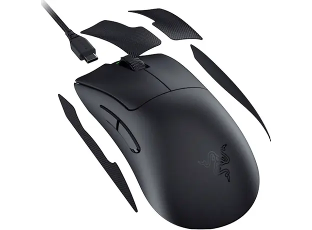 მაუსი Razer Mouse Deathadder V3 Pro, USB-A/WL/BT, black, 3 image