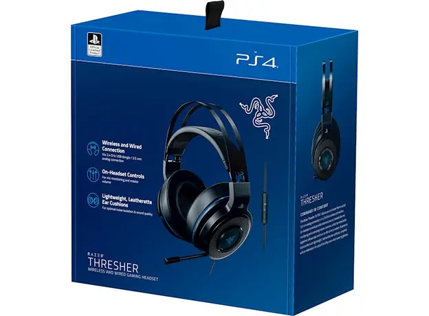 ყურსასმენი Razer Thresher - PS4, Black/blue, 7 image