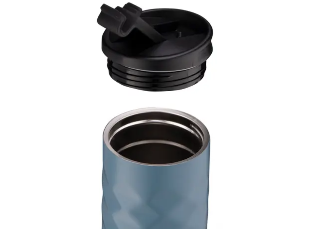 თერმოსი Ardesto Travel mug Bright City 400 ml, stainless steel, dark blue, 4 image
