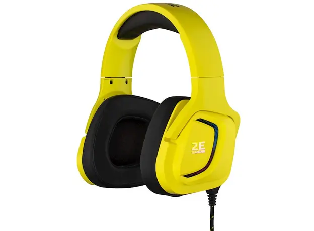 ყურსასმენი 2E HG340 RGB 3.5 MM (2E-HG340YW) YELLOW, 4 image