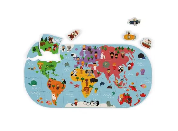 აბაზანის ფაზლი Janod Bath Explorers Map, 3 image