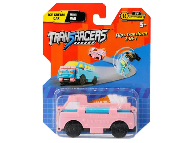 სათამაშო მანქანა TransRacers Ice Cream Car & Mini Van