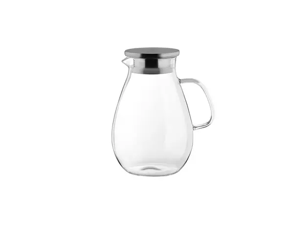 დოქი ARDESTO Pitcher with lid, 1800 ml, borosilicate glass, s/s