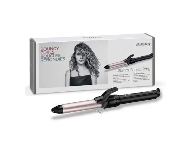 თმის სახვევი Babyliss C325E, Hair Curling Iron, Black/Pink, 6 image