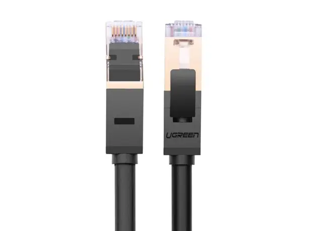 ქსელის კაბელი UGREEN NW107 (11277) Cat7 Patch Cord STP Ethernet Lan Cable 1.5m (Black), 3 image