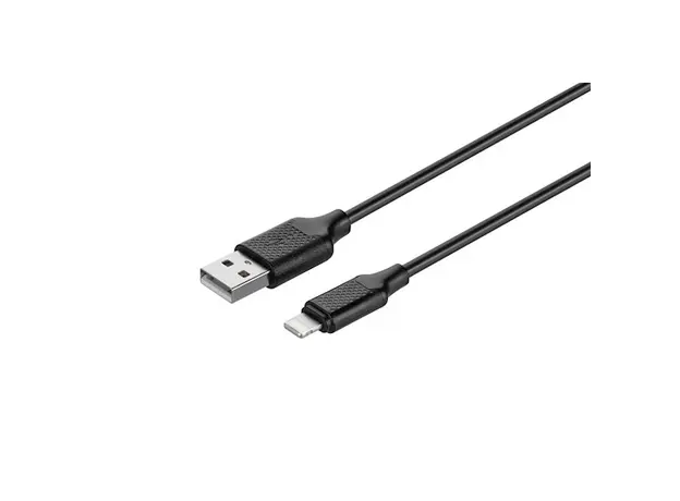 მობილურის სადენი KITs USB 2.0 to Lightning cable, 2A, black, 1m, KITS-W-003, 2 image