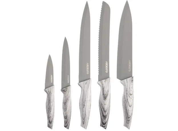 დანების ნაკრები Ardesto Black Mars Knives Set 5 pcs, stainless steel, plastic