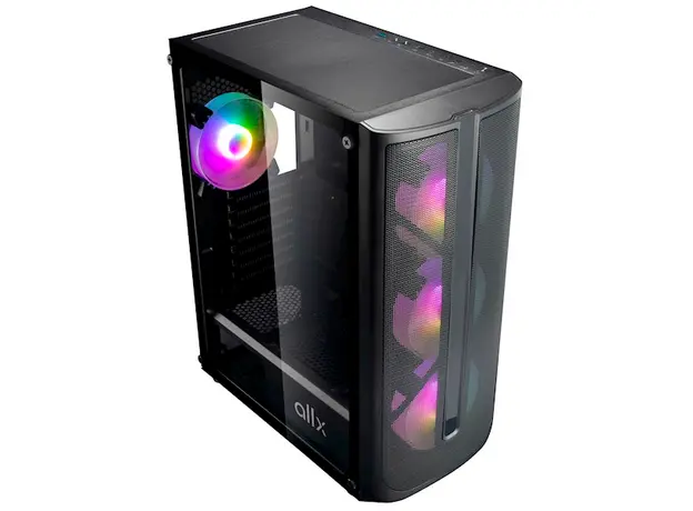 ქეისი ALLX AX-G2148, Computer Case, E-ATX, ATX, MATX, USB 3.0x1, USB 1.0x2, AUDIO, Black, 7 image
