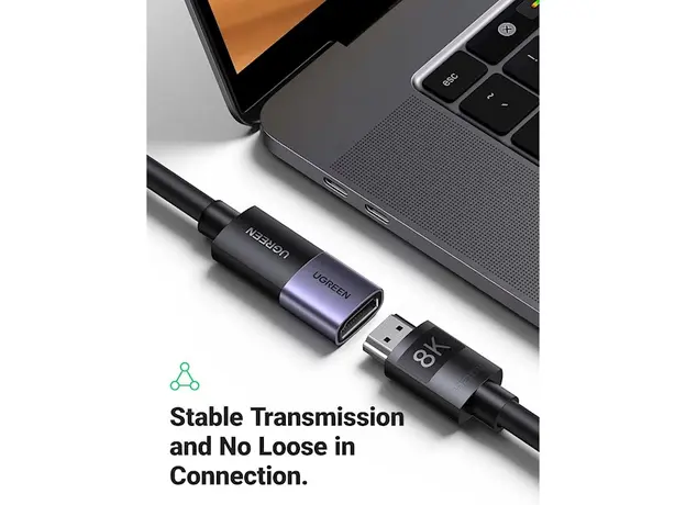 ადაპტერი UGREEN HD159 (90592), HDMI Female to HDMI Female Adapter, Grey, 5 image