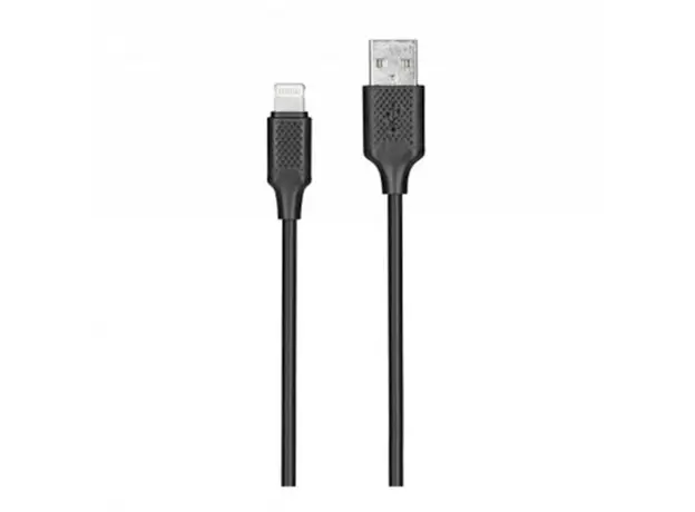 მობილურის სადენი KITs USB 2.0 to Lightning cable, 2A, black, 1m, KITS-W-003, 3 image