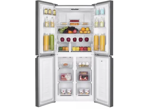 მაცივარი Hoffmann NFFD-180IX, 401L, A+, No Frost, Refrigerator, Grey, 4 image