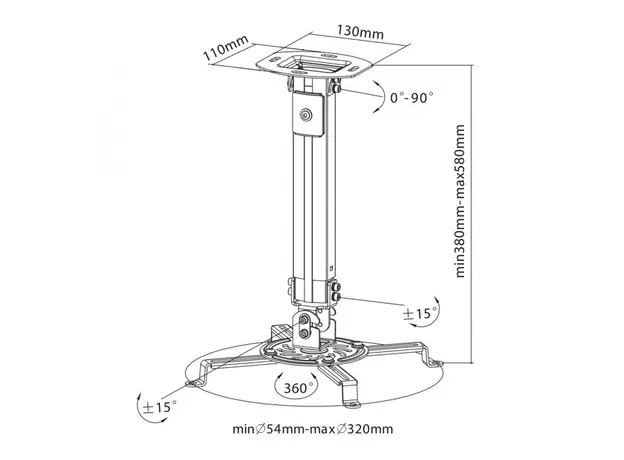 პროექტორის აქსესუარი SBOX PM-18S, 3 image